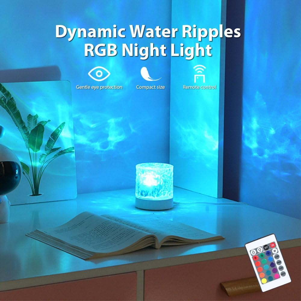 Water Ripple Lamp in room setting